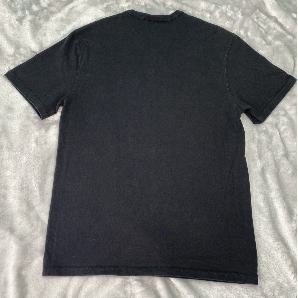 Champion Big Chenille C Logo Patch T-Shirt Men's Medium Black Streetwear‎ Casual - Picture 2 of 6